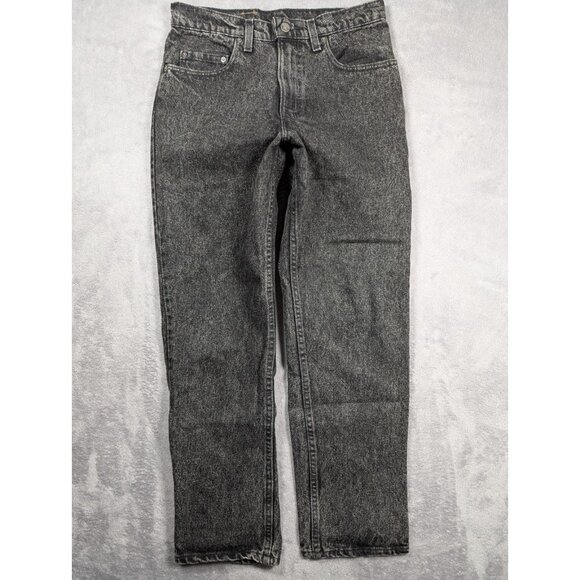Levis 540 Vintage Jeans Mens Size 31x30 Charcoal Wash Leather Patch Paper Tag - Picture 1 of 9